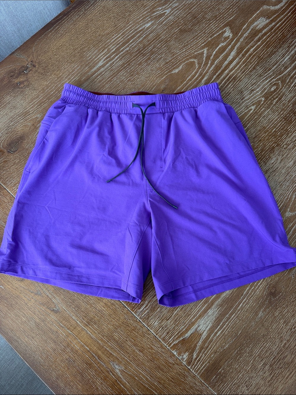 lululemon athletica Men's Bright Purple Swim Hybrids with Drawstring